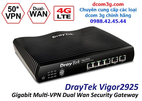 Dcom 3G dùng cho Modem Draytek Vigor 2925